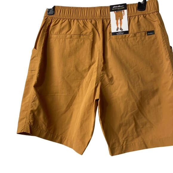 Eddie Bauer Mens Ripstop Tech Shorts Medium Elastic Waist Nylon Lg NWT - Picture 6 of 9